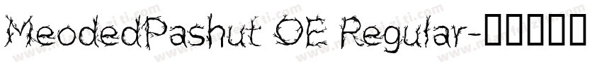 MeodedPashut OE Regular字体转换